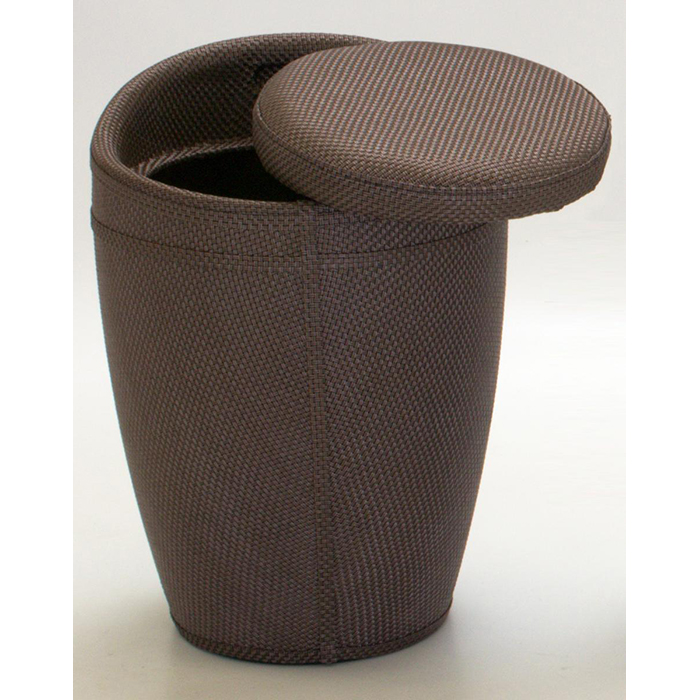 Dawson Brown Stool With Storage ABS With Textilene - Click Image to Close